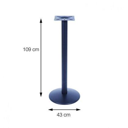 Imagem de Base Mesa Zeta Bistrô Preto