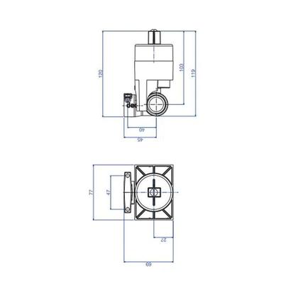 Imagem de Base Monoc P/Chuv Baixa/Alta Press 3/4 E /2-Bruto 4493.000