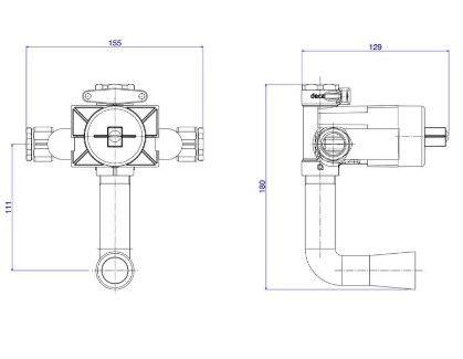 Imagem de Base Monocomando para Ducha Higiênica Deca