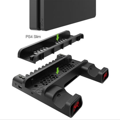 Imagem de Base Multifuncional com Cooler e Carregador de Controle p/ PS 4/Slim/Pro TP4-19076