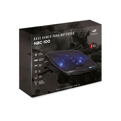Imagem de Base Notebook 17,3 Gamer NBC-100BK C3 Tech