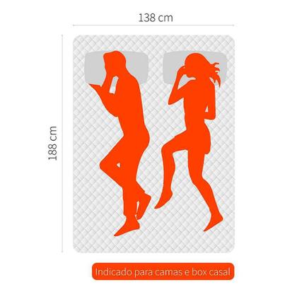 Imagem de Base para Cama Box Casal Premium com Baú (45x138x188) material sintético Branca