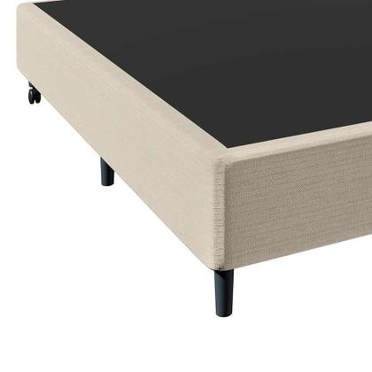 Base para Cama Box Casal Stella (40x138x188) Bege - Mobly Imagem de Base para Cama Box Casal Stella (40x138x188) Bege