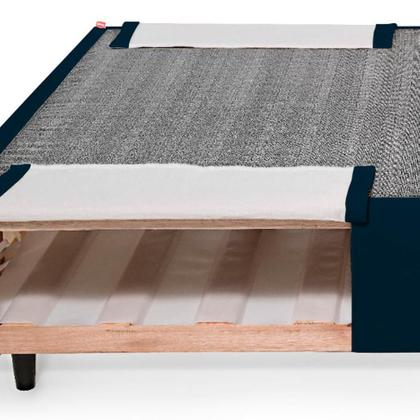 Imagem de Base para Cama Box Queen Guldi com Guarda Objetos Azul
