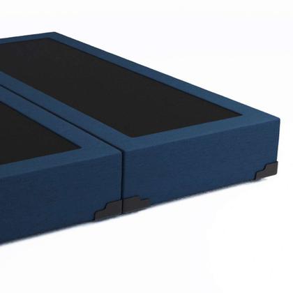 Imagem de Base para Cama Box Queen Joe Linho (36x158x198) Azul Marinho