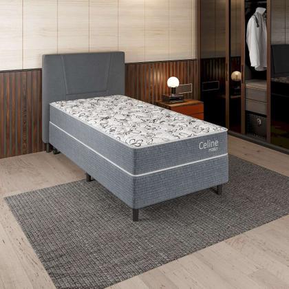 Base para Cama Box Solteiro Celine (40x88x188) Cinza - Mobly Imagem de Base para Cama Box Solteiro Celine (40x88x188) Cinza