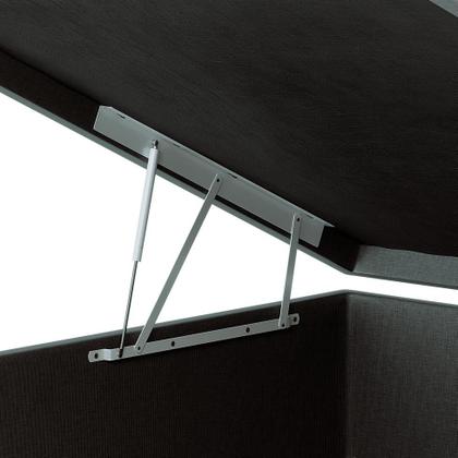 Base para Cama Box Solteiro Martin Premium com Baú Linho (47x88x188 cm) Cinza - Mobly Imagem de Base para Cama Box Solteiro Martin Premium com Baú Linho (47x88x188 cm) Cinza