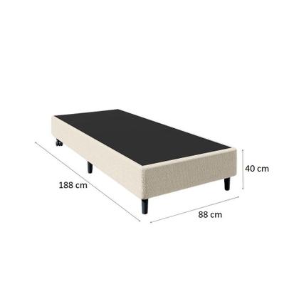 Base para Cama Box Solteiro Stella (40x88x188) Bege - Mobly Imagem de Base para Cama Box Solteiro Stella (40x88x188) Bege