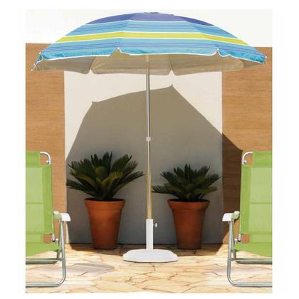 Imagem de Base Para Guarda-Sol Ombrelone Octagonal Concreto Branco Com Alça 30Kg 003757 - Mor