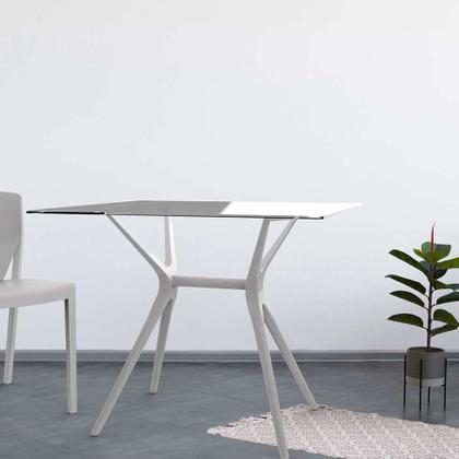 Imagem de Base para Mesa de Cozinha Retangular Baletto Branca (55x66 cm)