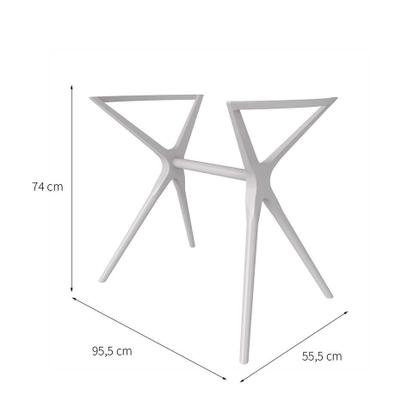 Base para Mesa de Cozinha Retangular Baletto Branca (56x96 cm) - I''m In Home' Imagem de Base para Mesa de Cozinha Retangular Baletto Branca (56x96 cm)