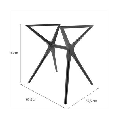 Base para Mesa de Cozinha Retangular Baletto Titânio (55x66 cm) - I''m In Home' Imagem de Base para Mesa de Cozinha Retangular Baletto Titânio (55x66 cm)
