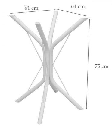 Imagem de Base para Mesa De Jantar Ana Pé Para Móveis 4 Apoio Granito Marmore Madeira Redonda Quadrada