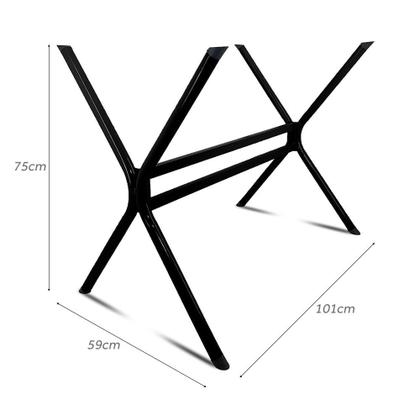 Imagem de Base Para Mesa De Jantar Escócia Preta P/ Tampo 140 X 80