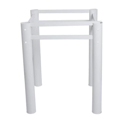 Imagem de Base Para Mesa De Vidro Jantar 4 Lugares Branca Quadrada