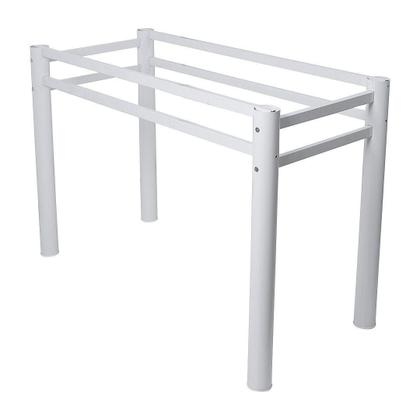 Imagem de Base Para Mesa De Vidro Jantar 6 Lugares Branca Retangular