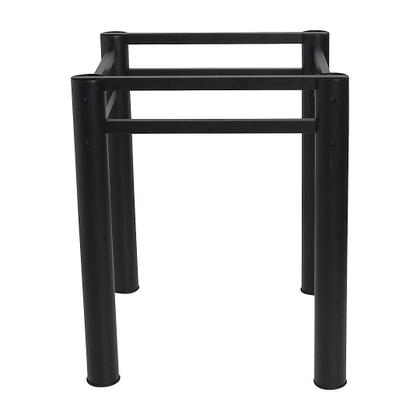 Imagem de Base Para Mesa De Vidro Jantar 6 Lugares Preta Retangular