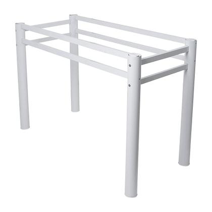 Imagem de Base Para Mesa De Vidro Jantar 8 Lugares Branca Retangular