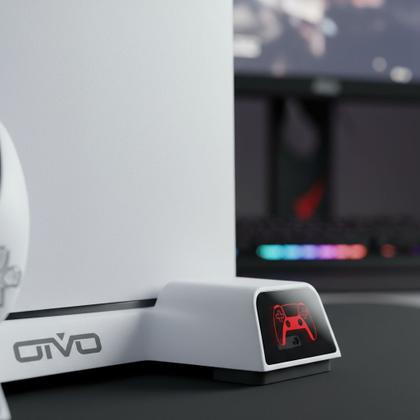 Imagem de Base Para Ps5 Fat Cooler Resfriamento Carregador 2 Controles