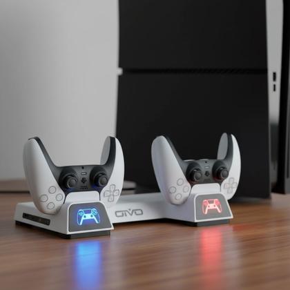 Imagem de Base Para Ps5 Fat Cooler Resfriamento Carregador 2 Controles