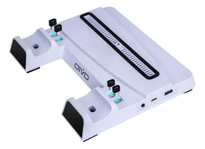 Imagem de Base Para Ps5 Fat Cooler Resfriamento Carregador 2 Controles