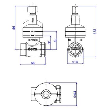 Imagem de Base Para Registro de Pressão MVS 3/4  DN20 Deca
