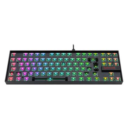 Imagem de Base para Teclado Mecânico Gamer Kumara Barebone Edition, RGB, USB, ABNT2, Preto - RD-BBK552