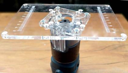Imagem de Base Para Tupia Laminadora Invertida - Acrílico