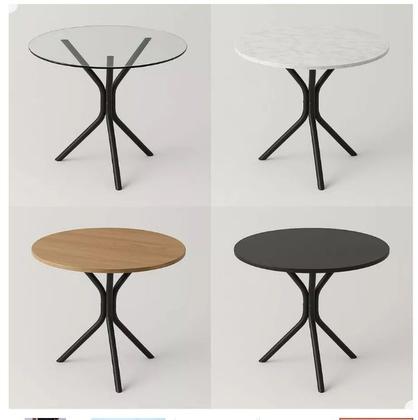 Imagem de Base Pé De Mesa Design Minimalista Sofisticado Quadrada Redonda Vidro MDF Granito