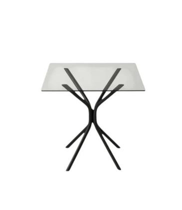 Imagem de Base Pé De Mesa Design Minimalista Sofisticado Quadrada Redonda Vidro MDF Granito