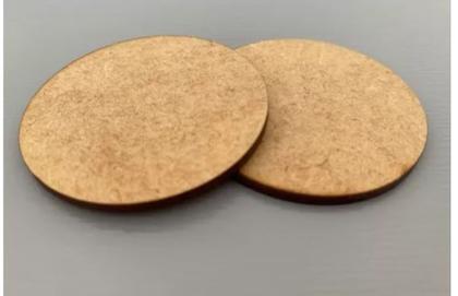 Imagem de Base Redonda Mdf Artesanato Biscuit Topo Bolo 2cm Kit 50 Pcs