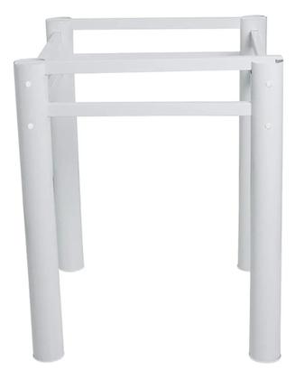 Imagem de Base Retangular Para Mesa Jantar Branco1.20mt