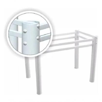 Imagem de Base Retangular Para Mesa Jantar Branco1.20Mt