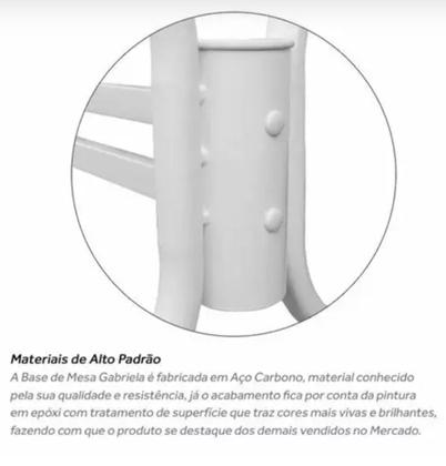 Imagem de Base Retangular Para Mesa Vidro Pedra Madeira Gab02