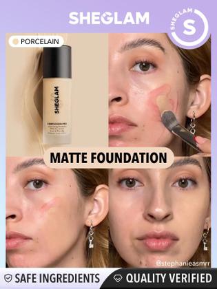 Imagem de Base SHEGLAM COMPLEXION PRO Long-Lasting Matte - Porcelana
