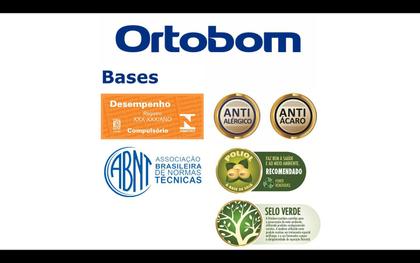 Imagem de Base Sommier Veludo Cinza Queen (158x198x23) - Ortobom