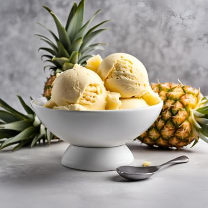 Imagem de Base Sorvete Pó Saborizante Abacaxi C/ 1 Kg