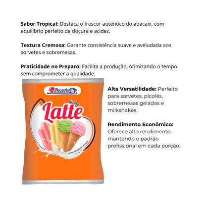 Imagem de Base Sorvete Pó Saborizante Abacaxi C/ 1 Kg