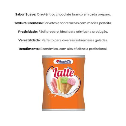 Imagem de Base Sorvete Pó Saborizante Chocolate Branco C/ 1 Kg