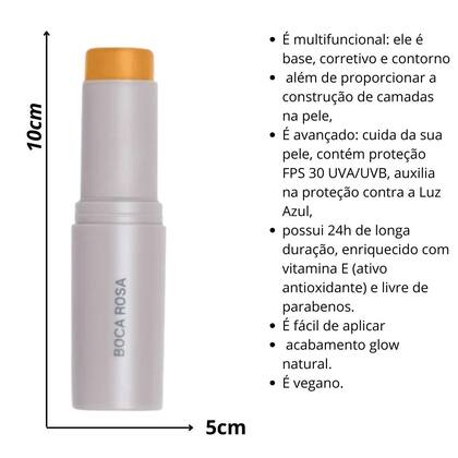 Imagem de Base Stick Pele Multifuncional Boca Rosa