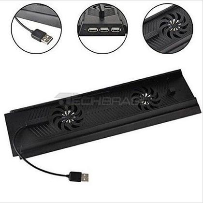 Imagem de Base Suporte 2 Cooler Compatível Com PlayStation 4 Fat Carregador 3 USB PS4
