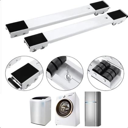 Imagem de Base Suporte com Rodinhas Ajustáveis para Geladeira e Máquina