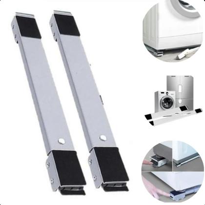 Imagem de Base Suporte com Rodinhas Ajustáveis para Geladeira e Máquina
