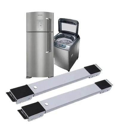 Imagem de Base Suporte Com Rodinhas Para Geladeira Fogão Maquina De Lavar Sofá Móvel