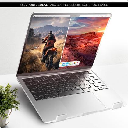 Imagem de Base Suporte Ergonômico Notebook Tablet Apoio Mesa Universal