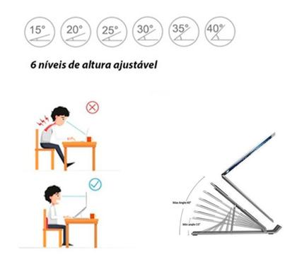 Imagem de Base Suporte Ergonômico P/ Notebook,netbook Tablet Dobravel