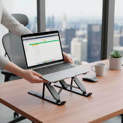 Imagem de Base Suporte Ergonômico Para Notebook netbook Tablet Dobrável