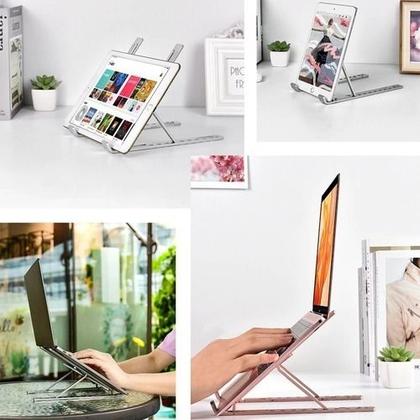 Imagem de Base suporte laptop notebook tablet Regulável tripé alumínio