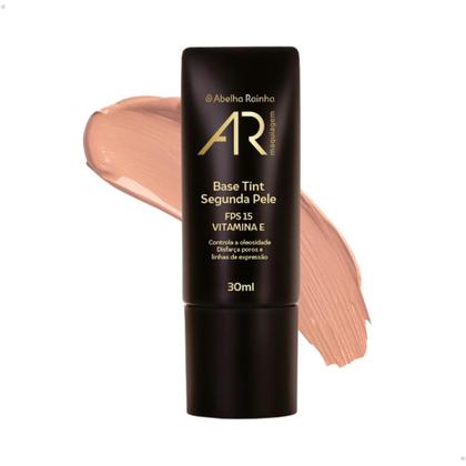 Imagem de Base Tint Segunda Pele 30ml Escolha Tons Bege Claro Médio Escuro Frio Neutro Quente AR Maquiagem Abelha Rainha