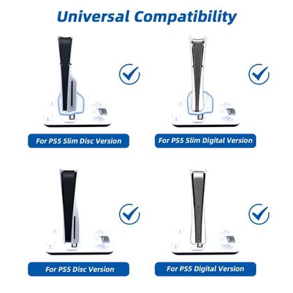 Imagem de Base Vertical Para Ps5 e Ps5 Slim VR2 Refrigeração Horizontal Controladores Dock TP5-3550